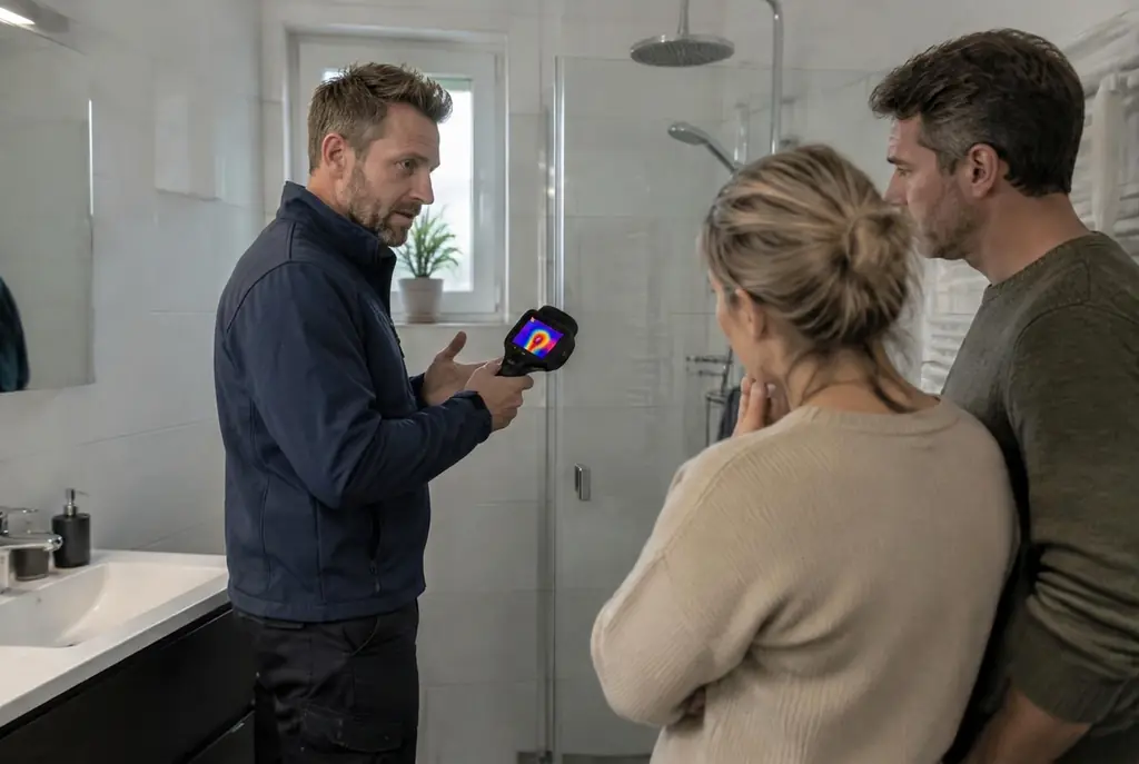 Lekdetectie Nijmegen – specialist legt bevindingen uit aan bewoner